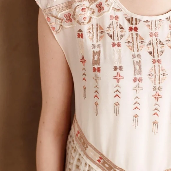 Anthropologie One September Calliope Embroidered Dress Sz XS - Picture 11 of 16